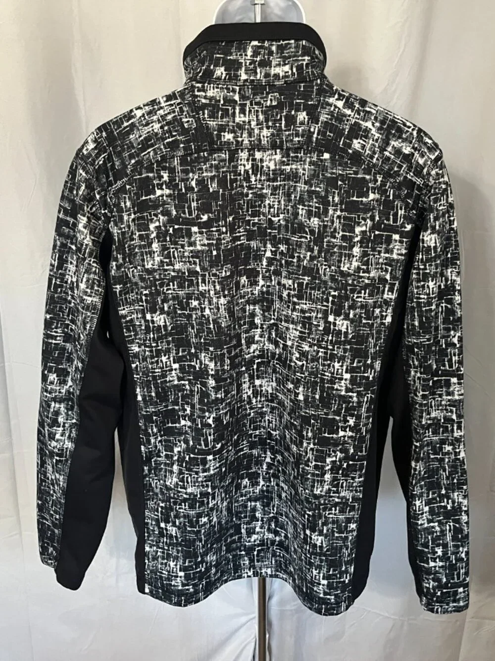 🏔️ The North Face Men’s 1/2 Zip Pullover Jacket L Black White Performance 🏔️